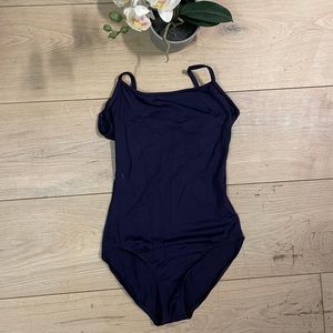 Navy Blue Camisole Bloch Leotard